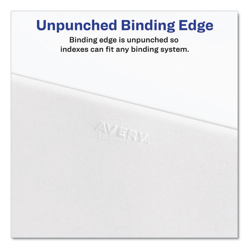 Preprinted Legal Exhibit Side Tab Index Dividers, Avery Style, 26-Tab, Exhibit A to Exhibit Z, 11 x 8.5, White, 1 Set, (1370) - Image 6