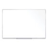 Non-Magnetic Whiteboard with Aluminum Frame, 60.63" x 36.44", White Surface, Satin Aluminum Frame