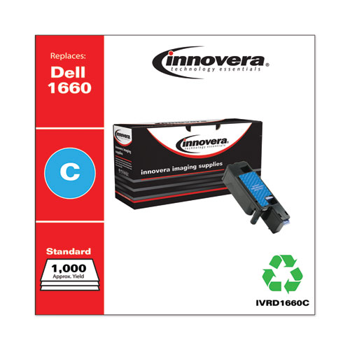 Remanufactured Cyan Toner, Replacement for 332-0400, 1,000 Page-Yield