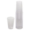 Classicware Tumblers, Tall, 12 oz, Plastic, Clear, 16/Bag, 15 Bags/Carton