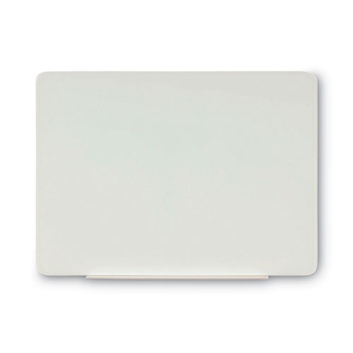 Magnetic Glass Dry Erase Board, 48" x 36", Opaque White Surface