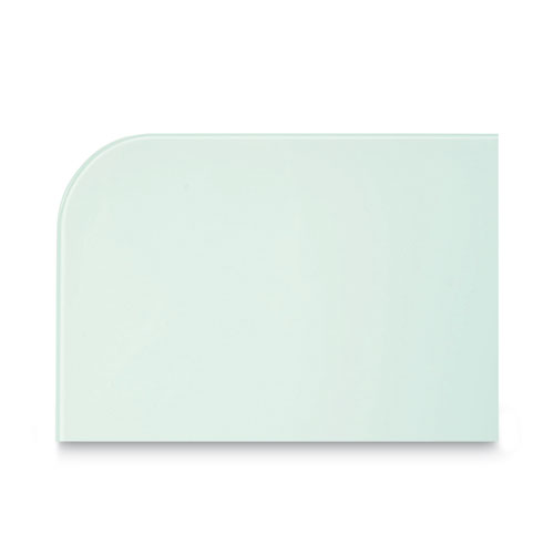 Magnetic Glass Dry Erase Board, 48" x 36", Opaque White Surface