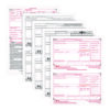4-Part W-2 Tax Forms with Tax Forms Helper, Fiscal Year: 2024, Four-Part Carbonless, 8.5 x 5.5, 2 Forms/Sheet, 50 Forms Total