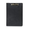 Value Padfolio, Heavyweight Sealed Vinyl, Brass Clip, Inside Front Pocket, Black