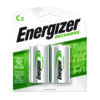 NiMH Rechargeable C Batteries, 1.2 V, 2/Pack