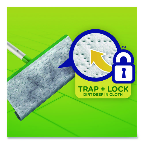 Sweeper TRAP + LOCK Wet Mop Cloth, 8 x 10, White, Lavender Scent, 24/Pack