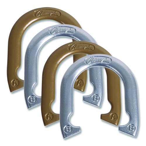 Deluxe Horseshoe Tournament Set, 4 Horseshoes/2 Stakes/Carry Bag/Rule Sheet
