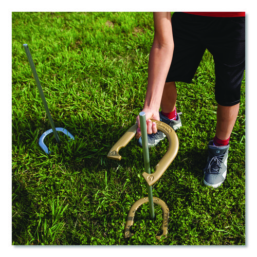 Deluxe Horseshoe Tournament Set, 4 Horseshoes/2 Stakes/Carry Bag/Rule Sheet