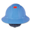 SecureFit H-Series Hard Hats, H-800 Hat with UV Indicator, 4-Point Pressure Diffusion Ratchet Suspension, Blue