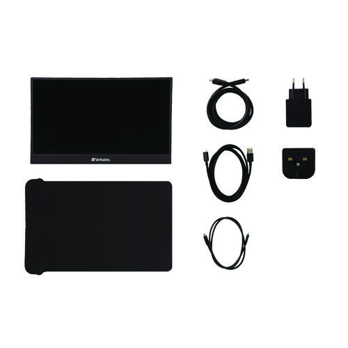Portable Monitor, 14" Widescreen, IPS Panel, 1920 Pixels x 1080 Pixels, Plastic