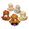 Feeling Heads Expression Set, Assorted Colors, 5/Set, 10 Sets/Carton