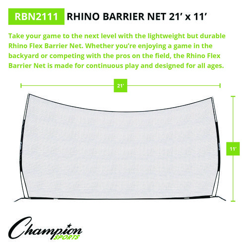 Rhino Flex Barrier Net, 21 ft  x 11 ft