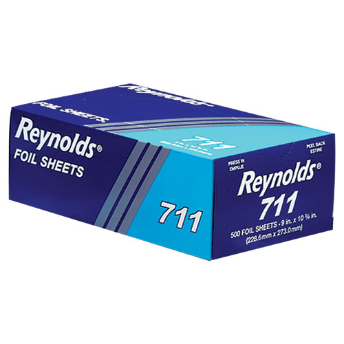 Pop-Up Interfolded Aluminum Foil Sheets, 9 x 10.75, 500/Box, 6 Boxes/Carton