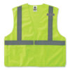 GloWear 8215BA-S Single Size Class 2 Economy Breakaway Mesh Vest, Polyester, Small, Lime