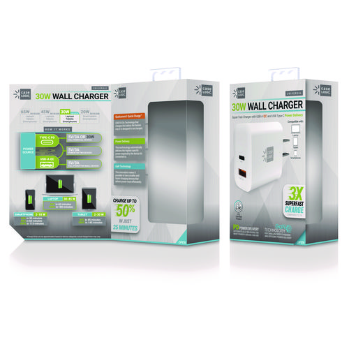 Wall Charger, 30 W, White