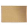 Natural Cork Bulletin Board with Wood Frame, 120.5" x 48.5", Tan Surface, Oak Finished Wood Frame