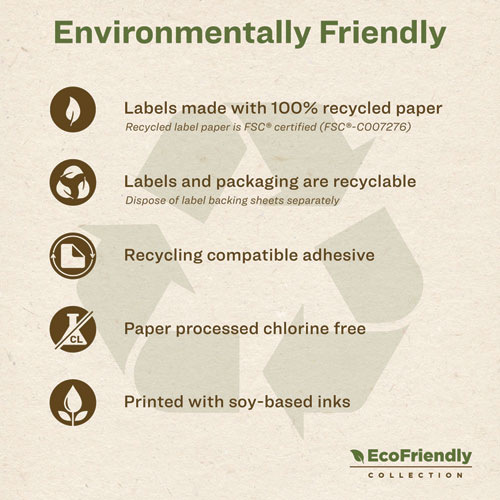 Avery Eco-Friendly Shipping Labels for for Laser and Inkjet Printers, 3?" x 4"