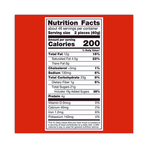 Snack Size Peanut Butter Cups, 19.5 oz Bag, 2 Bags/Carton