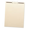 Fastener File Backs, 1 Fastener, 2" Capacity, Letter Size, Manila, 100/Box