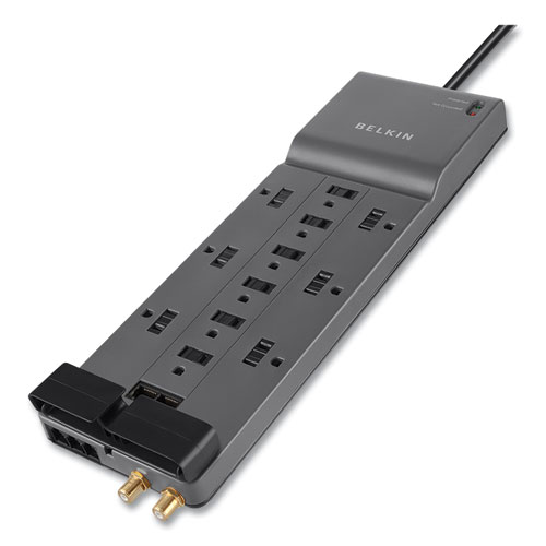 Belkin 12-Outlet Home/Office Surge Protector w/Phone/Ethernet/Coax Protection