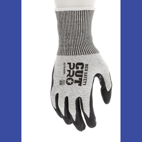 Cut Pro 92754BP Gloves, Large, Black/Gray, Dozen