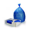 High-Density Waste Can Liners, 23 gal, 14 mic, 30" x 43", Blue, 25 Bags/Roll, 10 Rolls/Carton