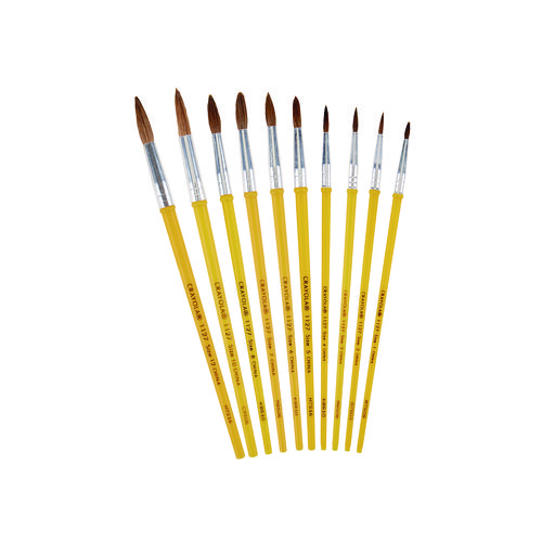 Watercolor Brush Set, Size 12, Camel-Hair Blend, Round Profile, 3/Pack