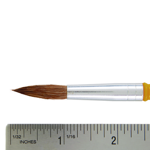 Watercolor Brush Set, Size 12, Camel-Hair Blend, Round Profile, 3/Pack