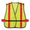 GloWear 8080BAX Non-Certified X-Back Hi-Vis Safety Vest, Polyester, One Size Fits Most, Lime/Orange