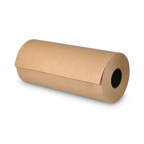 High-Volume Heavyweight Wrapping Paper Roll, 50 lb Wrapping Weight Stock, 24" x 720 ft, Brown