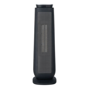 Ceramic Heater Tower with Remote Control, 1,500 W, 7.17 x 7.17 x 22.95, Black