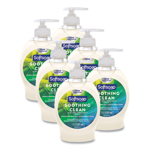 Moisturizing Hand Soap, Aloe Scent, 7.5 oz, 6/Carton