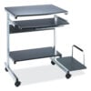 Eastwinds Series Portrait PC Desk Cart, 36" x 19.25" x 31", Anthracite