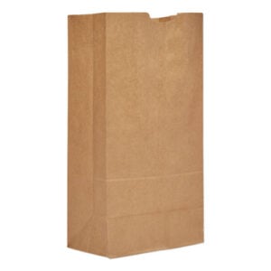 Grocery Paper Bags, #20 Size, Extra-Heavy-Duty, 8.25" x 5.25" x 16.13", Natural, 500/Bundle