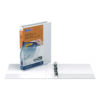 QuickFit Round-Ring View Binder, 3 Rings, 1" Capacity, 11 x 8.5, White