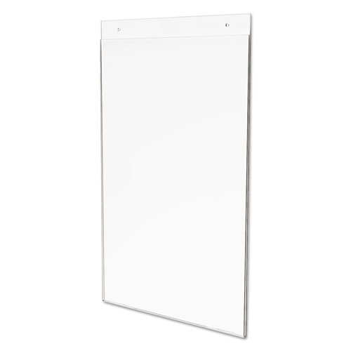 Classic Image Single-Sided Wall Sign Holder, Plastic, 11 x 17 Insert, Clear