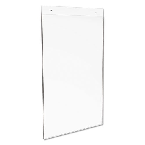 Classic Image Single-Sided Wall Sign Holder, Plastic, 11 x 17 Insert, Clear