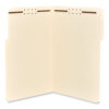 Reinforced Top Tab Fastener Folders, 0.75" Expansion, 2 Fasteners, Legal Size, Manila Exterior, 50/Box