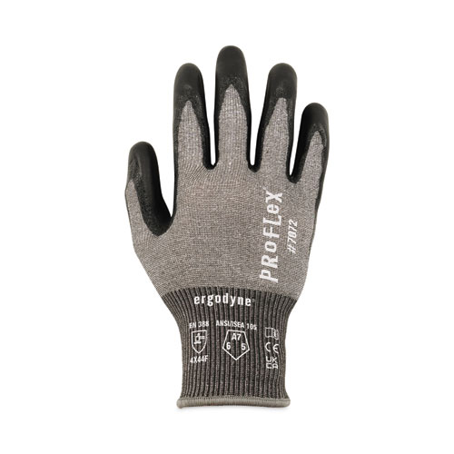 ProFlex 7072 ANSI A7 Nitrile-Coated CR Gloves, Gray, 2X-Large, Pair