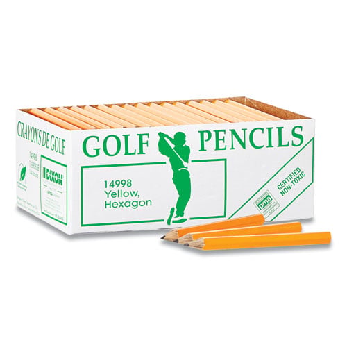 Dixon Pre-sharpened Wood Golf Pencils
