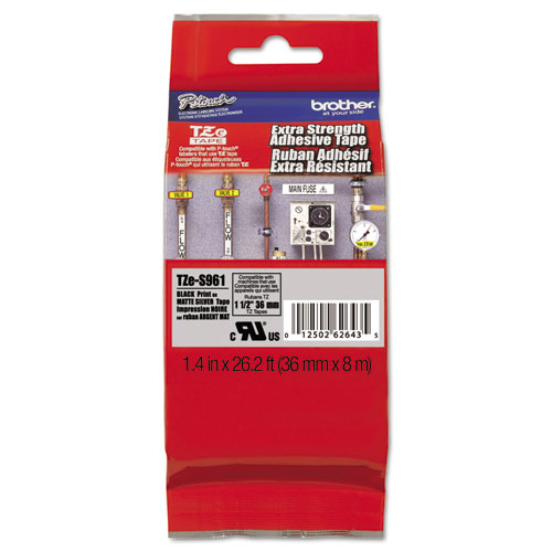 Brother P-Touch TZe Extra Strength Adhesive Tape