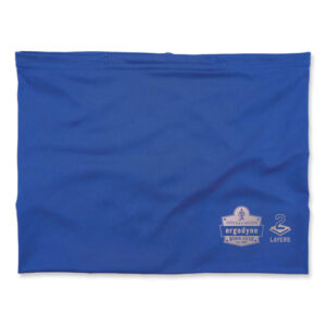 Chill-Its 6489 2-Layer Cooling Performance Knit Multi-Band, Polyester/Spandex, Small/Medium, Blue