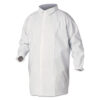 A40 Liquid and Particle Protection Lab Coats, Large, White, 30/Carton