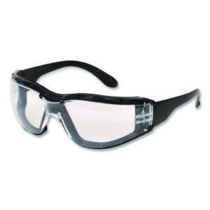Zenon Z12 Polycarbonate Safety Glasses, Black Nylon Frame, Clear Polycarbonate Lens