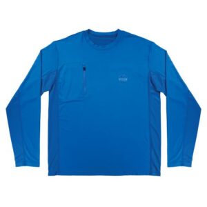 Chill-Its 6689 Cooling Long Sleeve Sun Shirt with UV Protection, X-Large, Blue