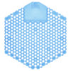Wave 3D Urinal Deodorizer Screen, Cotton Blossom Scent, Blue, 10/Box