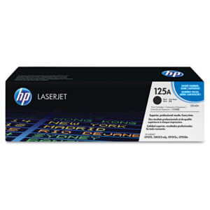 HP 125A, (CB540A) Black Original LaserJet Toner Cartridge