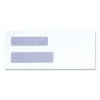 Double Window Business Envelope, #8 5/8, Square Flap, Gummed Closure, 3.63 x 8.88, White, 500/Box