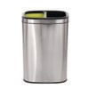10.5 Gallon Stainless Steel Open Top Dual Compartment Trash Can