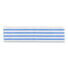 Disposable Microfiber Pad, 4.75 x 19, White/Blue Stripe, 50/Pack, 3 Packs/Carton